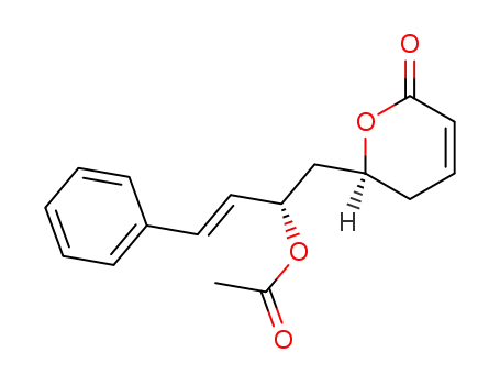 (5R,7S,8E)-5-Hydroxy-7-acetoxy-9-phenyl-2,8-nonadienoic acid lactone