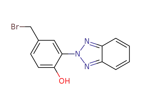 Molecular Structure of 77971-40-5 (2-(2'-Hydroxy-5'-bromomethylphenyl)benzotriazole)