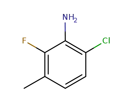Molecular Structure of 702640-48-0 (6-CHLORO-2-FLUORO-3-METHYLANILINE)