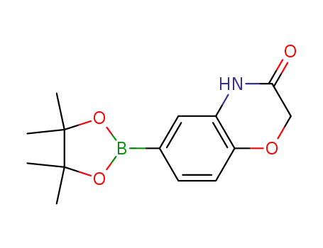 Molecular Structure of 943994-02-3 (6-(4,4,5,5-tetramethyl-1,3,2-dioxaborolan-2-yl)-2H-benzo[b][1,4]oxazin-3(4H)-one)