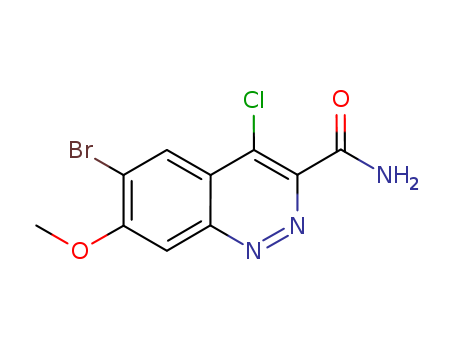 6-bromo-4-chloro-7-methoxycinnoline-3-carboxamide