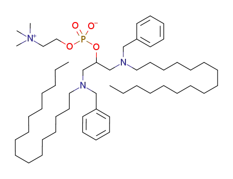 1,3-bis(benzyl(hexadecyl)amino)propan-2-yl 2-(trimethylammonio)ethyl phosphate