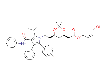 (Z)-4-hydroxybut-2-enyl 2-((4R,6R)-6-(2-(2-(4-fluorophenyl)-5-isopropyl-3-phenyl-4-(phenylcarbamoyl)-1H-pyrrol-1-yl)ethyl)-2,2-dimethyl-1,3-dioxan-4-yl)acetate