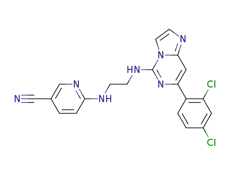 6-[(2-{[7-(2,4-Dichlorophenyl)imidazo[1,2-c]pyrimidin-5-yl]amino}ethyl)amino]nicotinonitrile