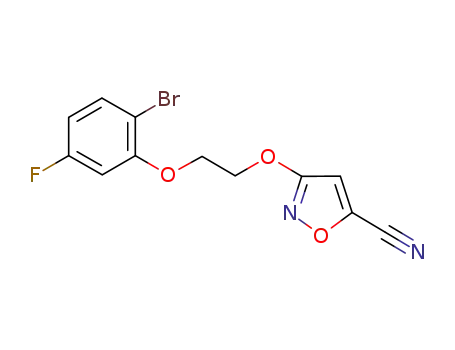 3-[2-(2-bromo-5-fluorophenoxy)ethoxy]isoxazole-5-carbonitrile