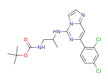 tert-Butyl (2-{[7-(2,4-dichlorophenyl)imidazo[1,2-c]pyrimidin-5-yl]amino}propyl)carbamate