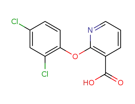 Molecular Structure of 36701-91-4 (2-(2,4-dichlorophenoxy)pyridine-3-carboxylic acid)