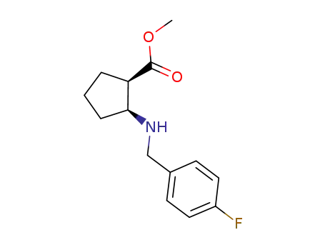 (1R,2S)-2-(4-fluoro-benzylamino)-cyclopentanecarboxylic acid methyl ester