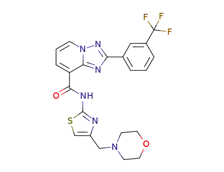 N-(4-(morpholinomethyl)thiazol-2-yl)-2-(3-(trifluoromethyl)phenyl)-[1,2,4]triazolo[1,5-a]pyridine-8-carboxamide