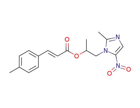 1-(2-methyl-5-nitro-1H-imidazol-1-yl)propan-2-yl (E)-3-p-tolylacrylate