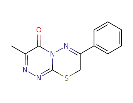 Molecular Structure of 68469-24-9 (4H,8H-[1,2,4]Triazino[3,4-b][1,3,4]thiadiazin-4-one, 3-methyl-7-phenyl-)