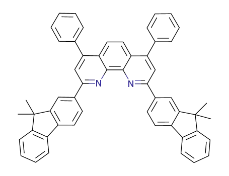 Molecular Structure of 676542-59-9 (1,10-Phenanthroline, 2,9-bis(9,9-dimethyl-9H-fluoren-2-yl)-4,7-diphenyl-)