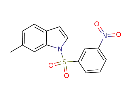 Molecular Structure of 1194041-99-0 (N-(3-nitrobenzene)sulfonyl-6-methylindole)