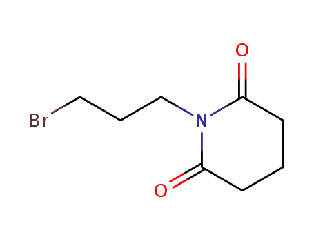 Molecular Structure of 33821-99-7 (2,6-Piperidinedione, 1-(3-bromopropyl)-)