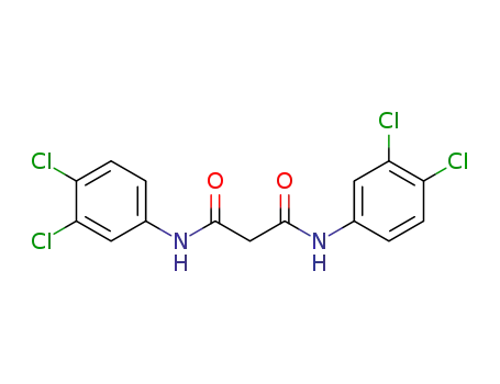 Molecular Structure of 1677-30-1 (N,N''-BIS-(3,4-DICHLORO-PHENYL)-MALONAMIDE)