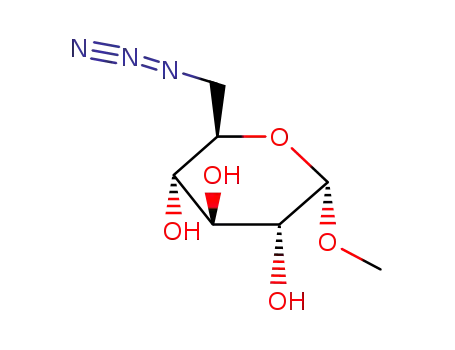 Molecular Structure of 23701-87-3 (Methyl 6-azido-6-deoxy-alpha-D-glucopyranoside)
