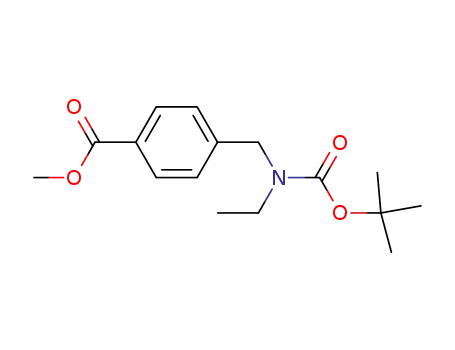 Benzoic acid, 4-[[[(1,1-dimethylethoxy)carbonyl]ethylamino]methyl]-,
methyl ester