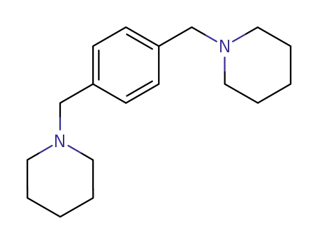 Molecular Structure of 36997-13-4 (Piperidine, 1,1'-[1,4-phenylenebis(methylene)]bis-)