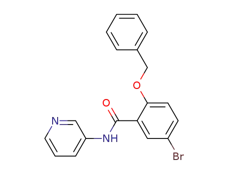 Molecular Structure of 1285513-32-7 (2-(benzyloxy)-5-bromo-N-(pyridin-3-yl)benzamide)