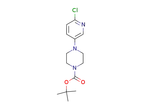 Molecular Structure of 633283-53-1 (tert-Butyl 4-(6-chloropyridin-3-yl)piperazine-1-carboxylate)