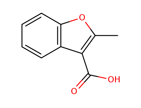 Molecular Structure of 3265-74-5 (3-BENZOFURANCARBOXYLIC ACID, 2-METHYL-)