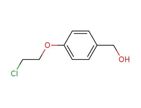 Molecular Structure of 111728-87-1 (Benzenemethanol, 4-(2-chloroethoxy)-)
