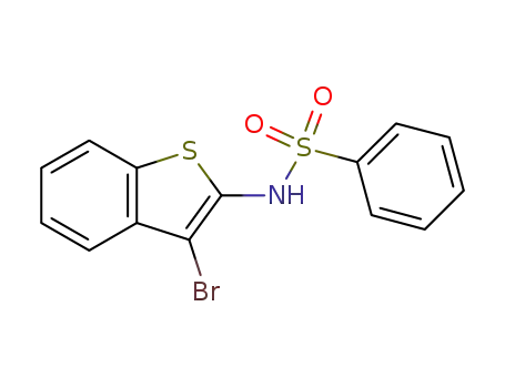 Molecular Structure of 1104630-86-5 (N-(3-bromo-benzo[b]thiophen-2-yl)-benzenesulfonamide)