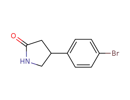 Molecular Structure of 28311-23-1 (4-(4-Bromophenyl)pyrrolidine-2-one)