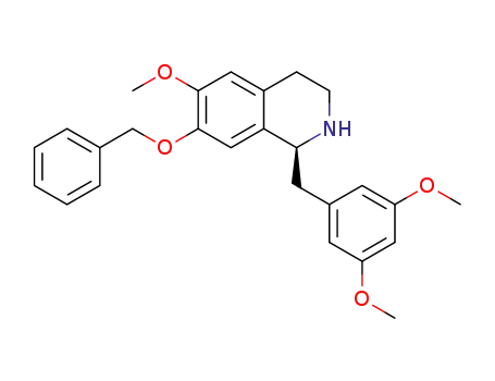 Molecular Structure of 1398120-87-0 ((S)-7-(benzyloxy)-1-((3,5-dimethoxyphenyl)methyl)-6-methoxy-1,2,3,4-tetrahydroisoquinoline)