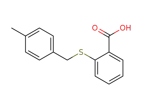 Molecular Structure of 104351-51-1 (2-[(4-METHYLBENZYL)SULFANYL]BENZENECARBOXYLIC ACID)