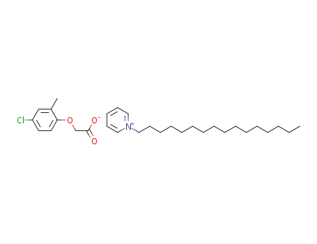 Molecular Structure of 1082249-15-7 (1-hexadecylpyridinium (4-chloro-2-methylphenoxy)acetate)