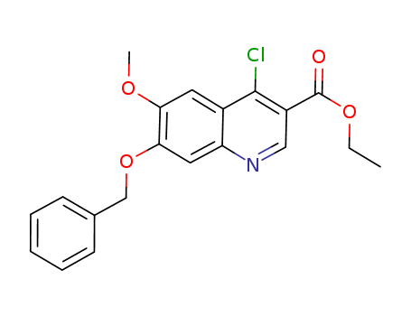 4-Chloro-6-methoxy-7-(phenylmethoxy)-3-quinolinecarboxylic acid ethyl ester