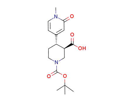 3R,4S)-1-(tert-butoxycarbonyl)-4-(1-Methyl-2-oxo-1,2-dihydropyridin-4-yl)piperidine-3-carboxylic acid(1312350-23-4)