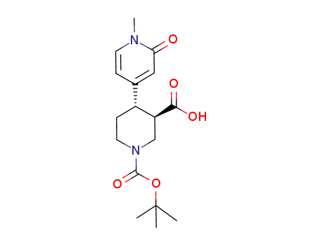 3R,4S)-1-(tert-butoxycarbonyl)-4-(1-Methyl-2-oxo-1,2-dihydropyridin-4-yl)piperidine-3-carboxylic acid