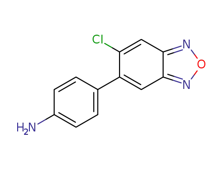 Molecular Structure of 1346665-78-8 (4-(6-chlorobenzo[c][1,2,5]oxadiazol-5-yl)aniline)