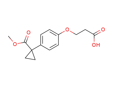 1-[4-(2-carboxy-ethoxy)-phenyl]-cyclopropanecarboxylic acid methyl ester