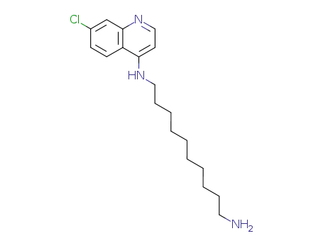 Molecular Structure of 1026600-71-4 (N-(7-chloroquinolin-4-yl)decane-1,10-diamine)