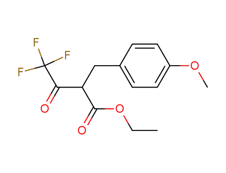 4,4,4-trifluoro-2-(4-methoxy-benzyl)-3-oxo-butyric acid ethyl ester