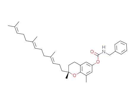 (R)-2,8-dimethyl-2-((3'E,7'E)-4',8',12'-trimethyltrideca-3',7',11'-trienyl)chroman-6-yl benzylcarbamate