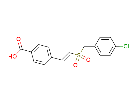 Benzoic acid,4-[(1E)-2-[[(4-chlorophenyl)methyl]sulfonyl]ethenyl]-