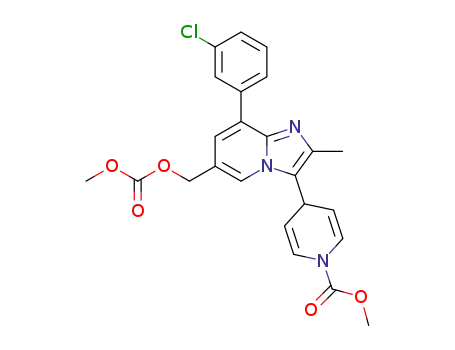 4-[8-(3-chloro-phenyl)-6-methoxycarbonyloxymethyl-2-methyl-imidazo[1,2-a]pyridin-3-yl]-4H-pyridine-1-carboxylic acid methyl ester