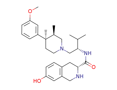 (3R)-7-hydroxy-N-[(1S)-1-{[(3R,4R)-4-(3-methoxyphenyl)-3,4-dimethylpiperidin-1-yl]methyl}-2-methylpropyl]-1,2,3,4-tetrahydroisoquinoline-3-carboxamide