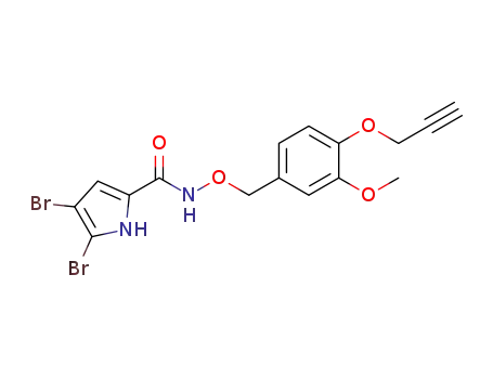 4,5-dibromo-1H-pyrrole-2-carboxylic acid (3-methoxy-4-prop-2-ynyloxybenzyloxy)amide