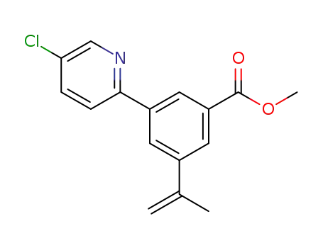 methyl 3-(5-chloropyridin-2-yl)-5-isopropenylbenzoate