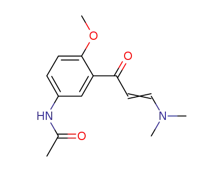 3-dimethylamino-1-(2'-methoxy-5'-acetamidophenyl)prop-2-en-1-one
