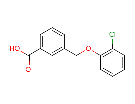 Molecular Structure of 30082-45-2 (3-(2-CHLORO-PHENOXYMETHYL)-BENZOIC ACID)