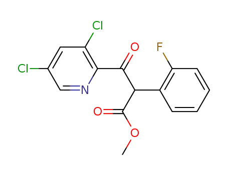 methyl 3-(3,5-dichloropyridin-2-yl)-2-(2-fluorophenyl)-3-oxopropanoate