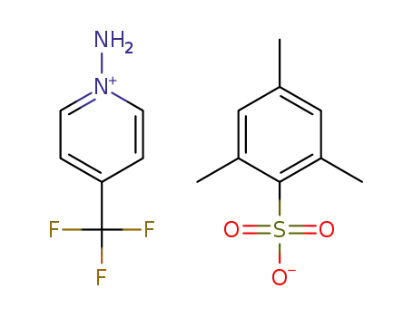 Molecular Structure of 1299420-32-8 (1-amino-4-trifluoromethylpyridinium 2,4,6-trimethylbenzenesulfonate)