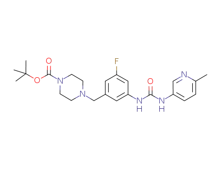 1-Piperazinecarboxylic acid,
4-[[3-fluoro-5-[[[(6-methyl-3-pyridinyl)amino]carbonyl]amino]phenyl]meth
yl]-, 1,1-dimethylethyl ester