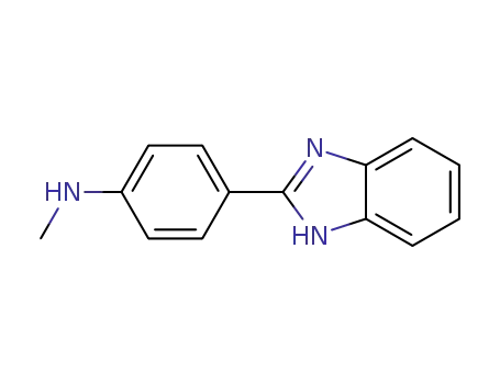 Molecular Structure of 105383-61-7 (N-(4-(1H-benzoimidazol-2-yl)-phenyl)-N-methyl-amine)